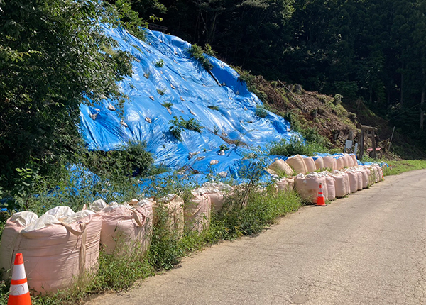 町道田沢線土砂災害防止工事